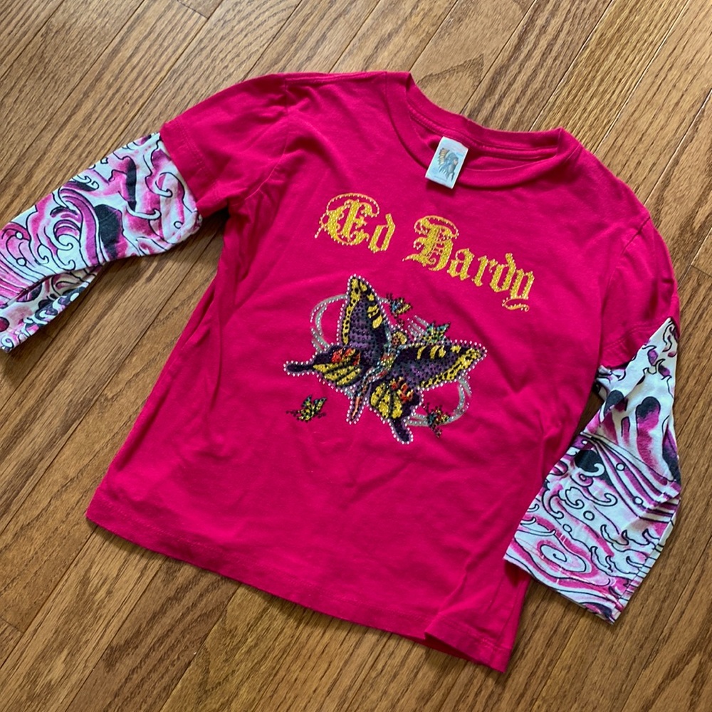 Ed Hardy T-Shirt Pink 5/6